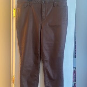 Simply Vera Vera Wang Women’s  Brown Skinny Jeans High Rise